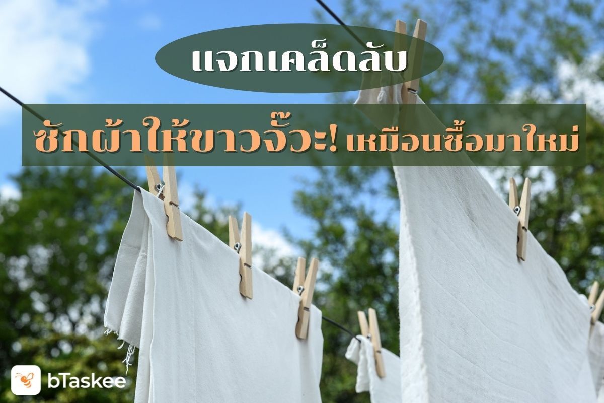 แจก เคล็ดลับซักผ้า ให้ขาวจั๊วะ! เหมือนซื้อมาใหม่