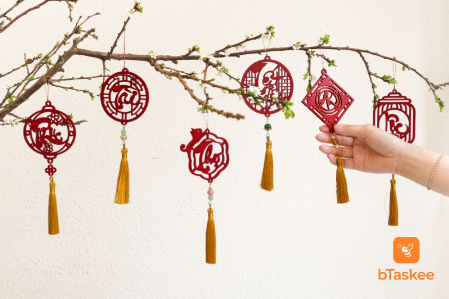 10 Ý Tưởng Làm Đồ Trang Trí Tết Handmade Năm 2025