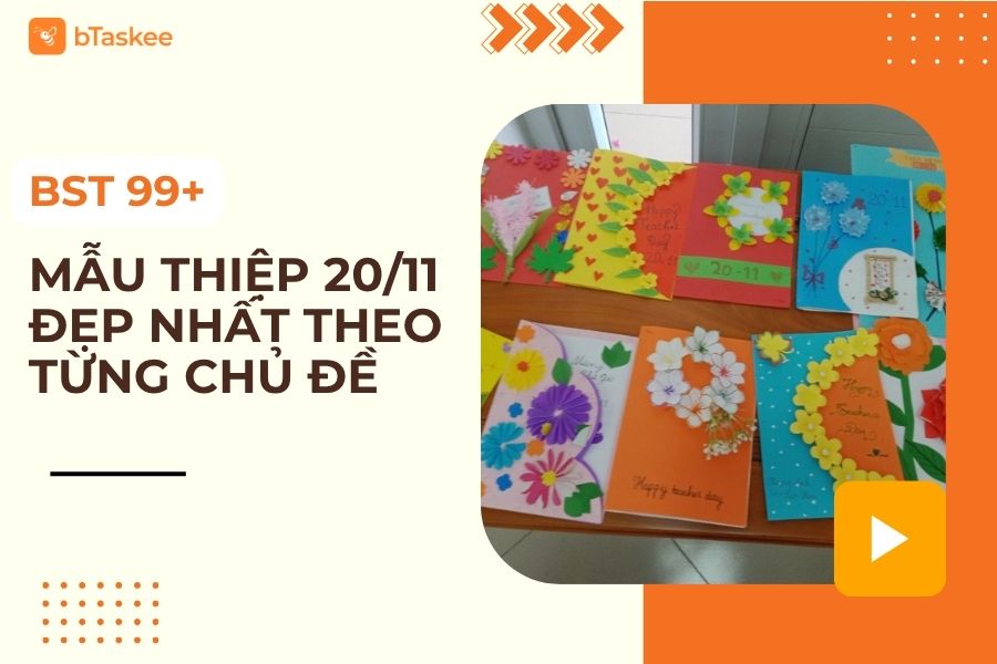 99+ Mẫu Thiệp 20/11 Đẹp &amp; Hướng Dẫn Tự Làm Ý Nghĩa