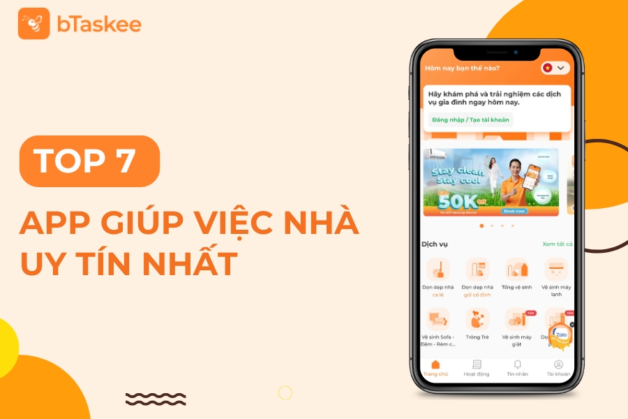 Top 7 App Giúp Việc Nhà Theo Giờ, Tìm Người Dọn Nhà Thịnh Hành Nhất