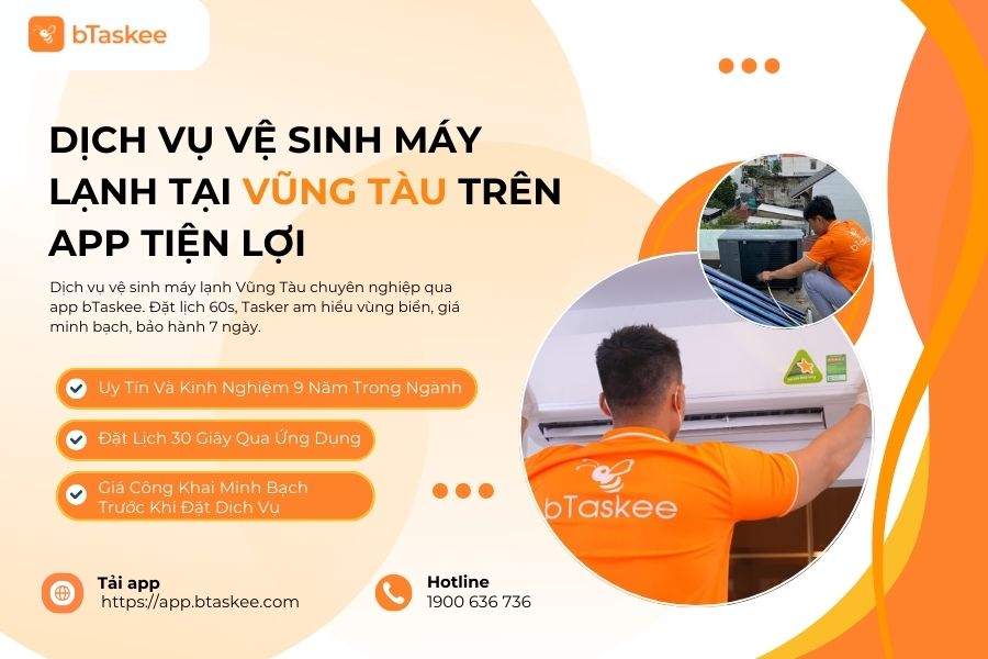 Dịch Vụ Vệ Sinh Máy Lạnh Tại Vũng Tàu Trên App Tiện Lợi