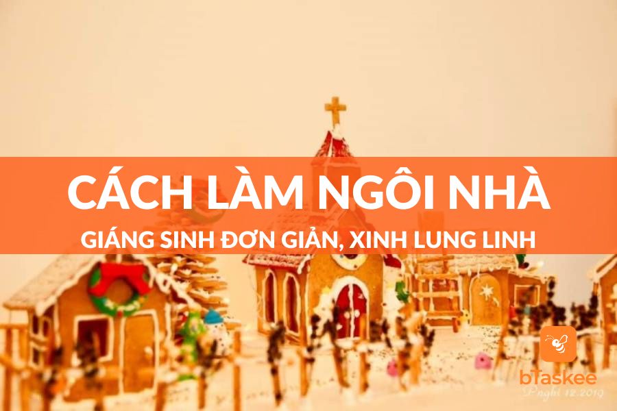 Hướng Dẫn Cách Làm Ngôi Nhà Giáng Sinh Từ Bìa Carton Đẹp Lung Linh