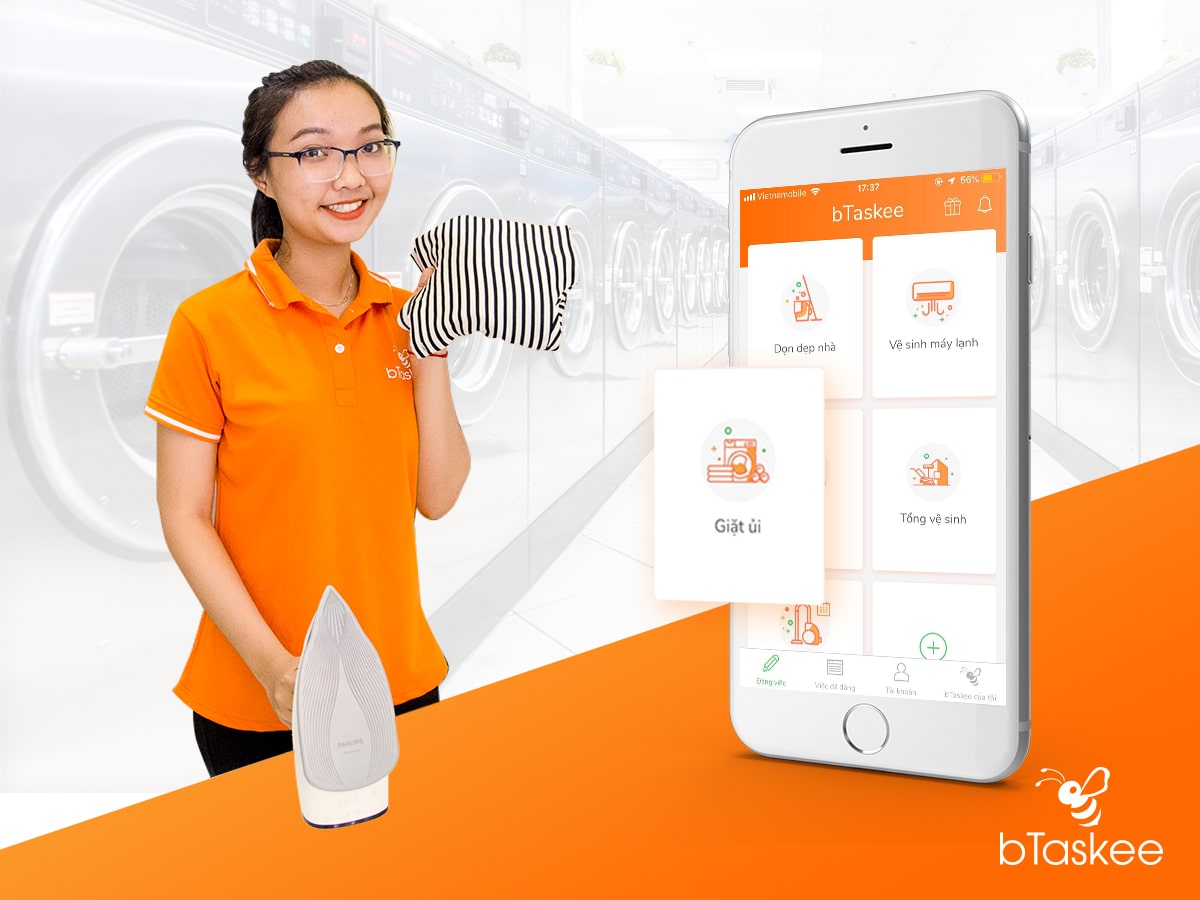 Ứng dụng bTaskee: Giải pháp giặt ủi thông minh cho người Việt