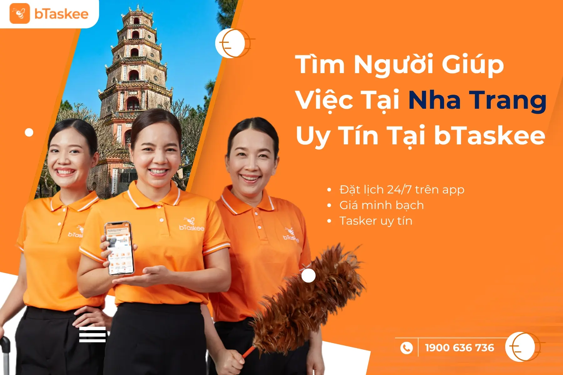 Tìm Người Giúp Việc Tại Nha Trang Uy Tín Tại bTaskee