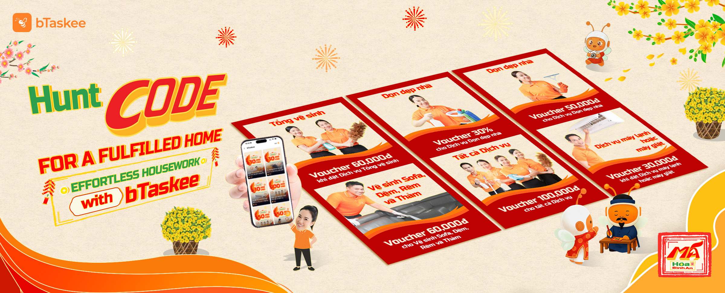 ? Săn "mã" Nhà Đủ, việc nhà nhẹ tênh cùng bTaskee