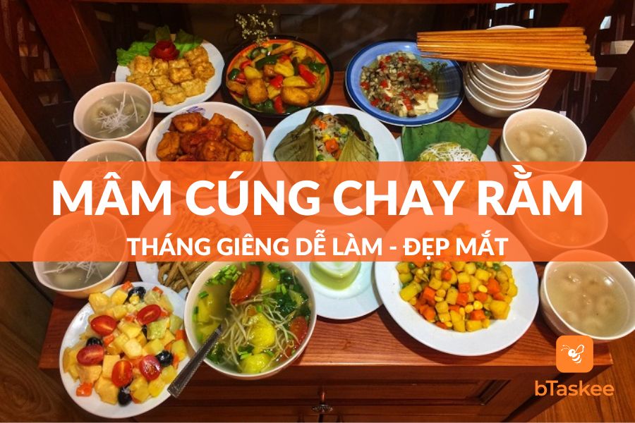 Mâm Cúng Chay Rằm Tháng Giêng Tại Nhà Đẹp Mắt Dễ Làm