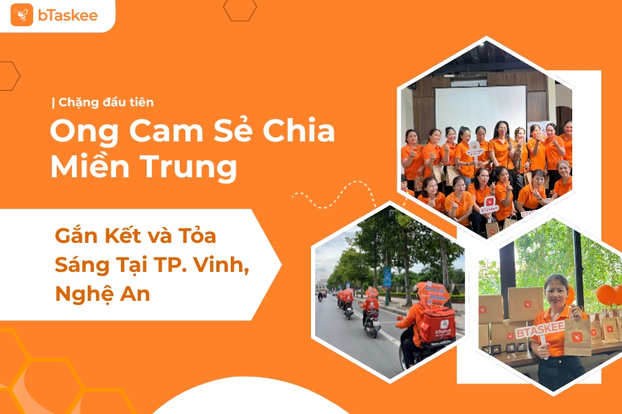 Hành Trình "Ong Cam Sẻ Chia Miền Trung – Gắn Kết" Tỏa Sáng Khởi Đầu Tại TP. Vinh, Nghệ An