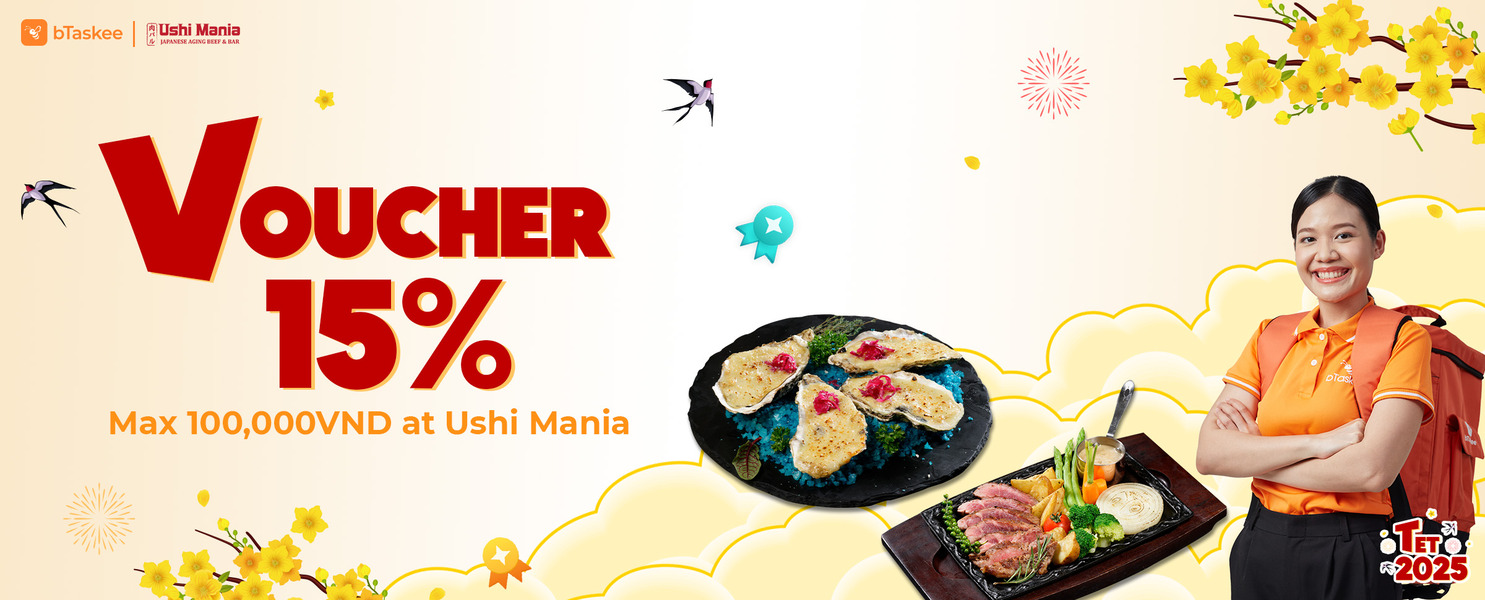 bTaskee và Ushi Mania: “Mừng Xuân Ất Tỵ, Ưu Đãi Siêu Hot!”