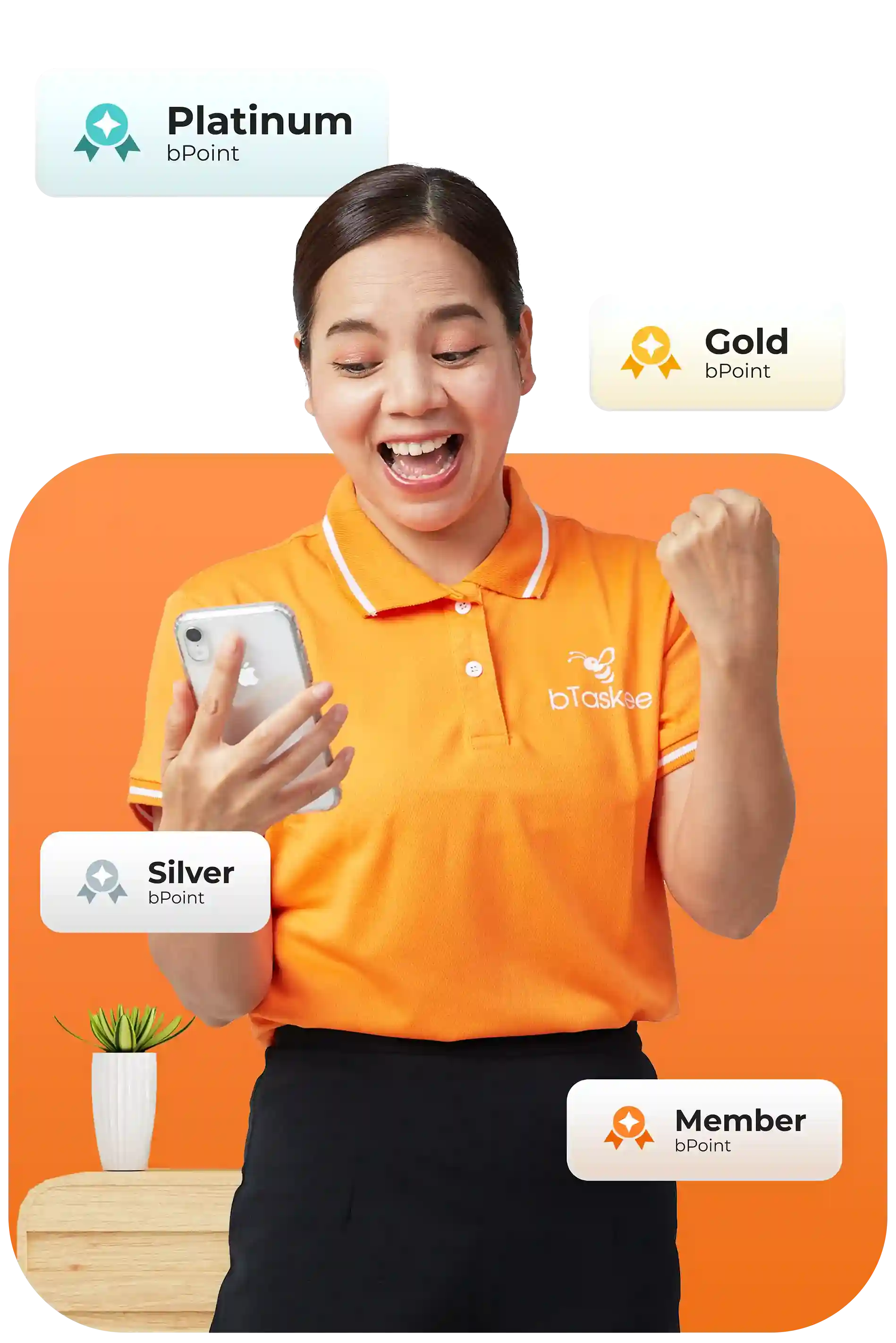 Lots of Rewards Await You in the bTaskee app!