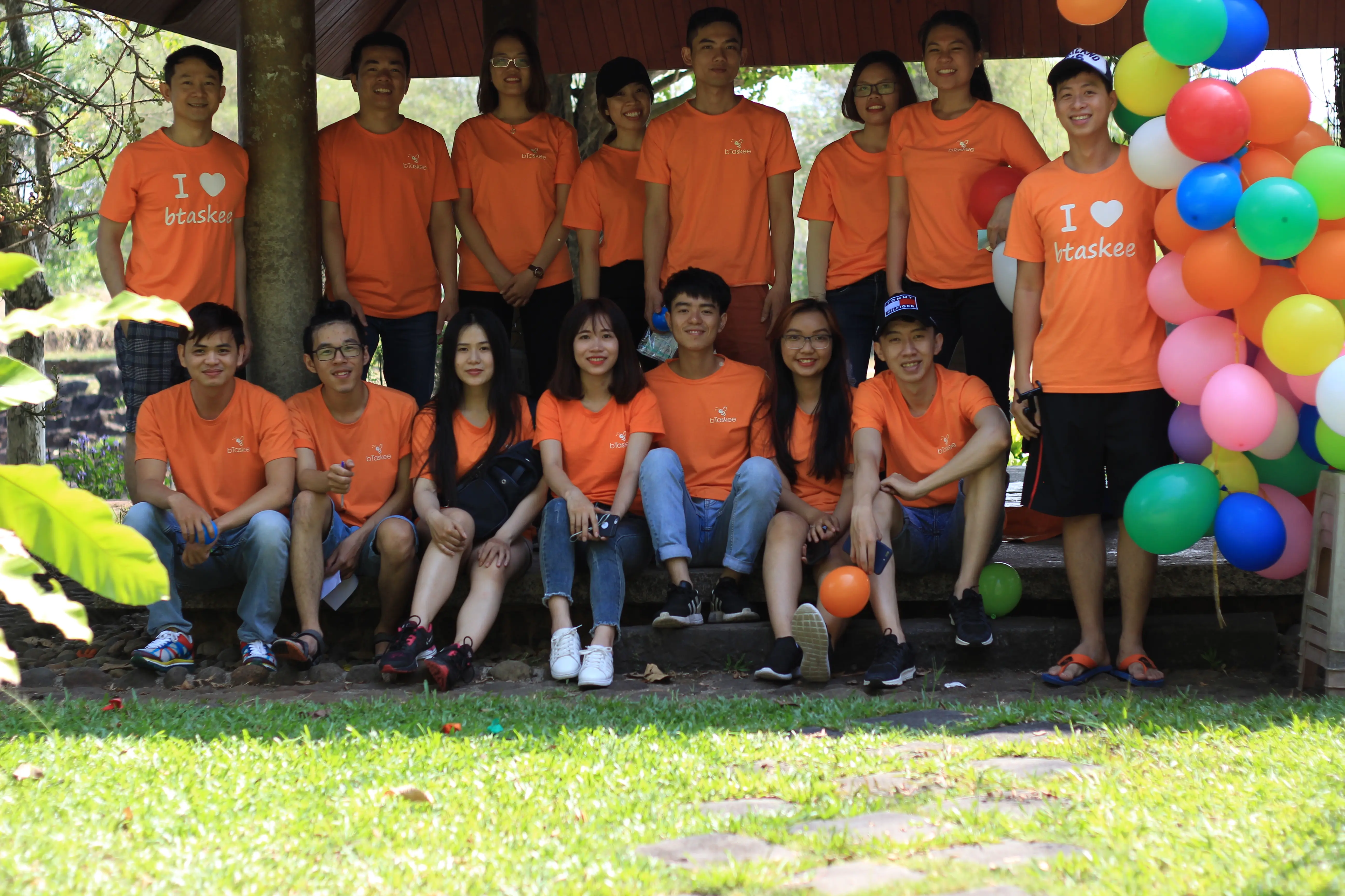 Team building at Giang Dien Waterfall 2018