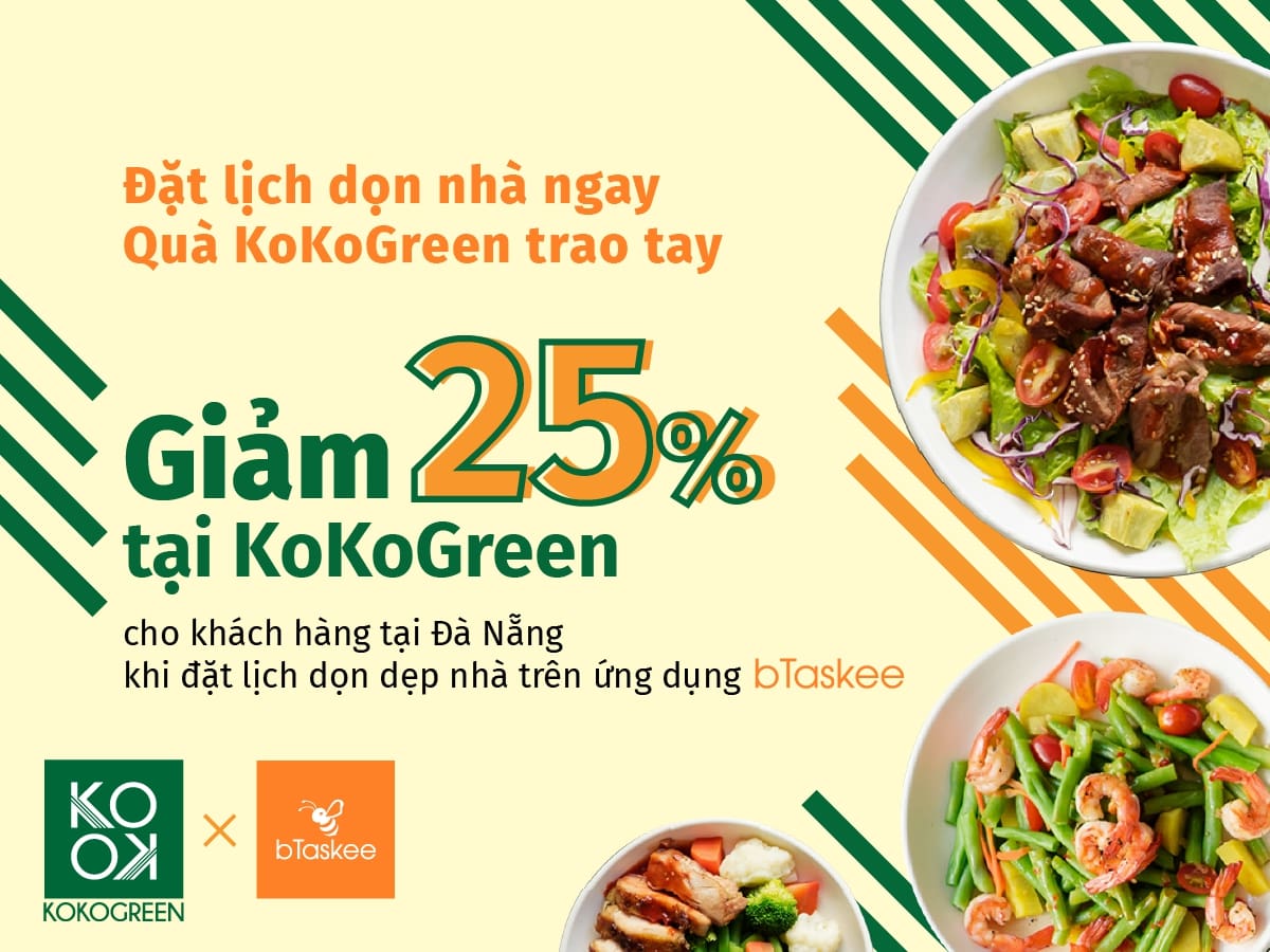 ĐẶT LỊCH DỌN NHÀ NGAY- QUÀ KOKOGREEN TRAO TAY
