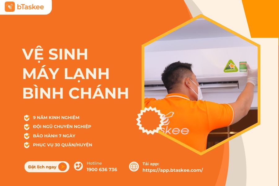Dịch Vụ Vệ Sinh Máy Lạnh Bình Chánh Uy Tín 30s Trên App