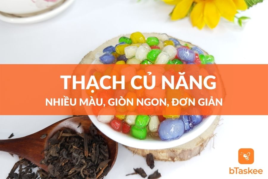 Cách Làm Thạch Củ Năng Giòn Ngon Nhiều Màu Đơn Giản