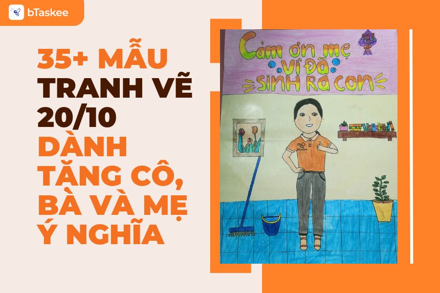 35+ Mẫu Tranh Vẽ 20/10 Dành Tặng Cô, Bà Và Mẹ Đơn Giản Mà Ý Nghĩa
