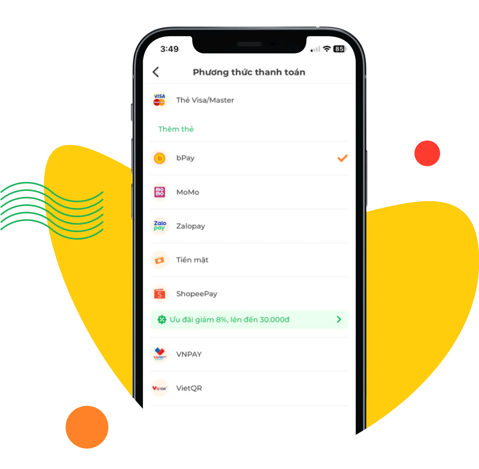 bPay Mockup