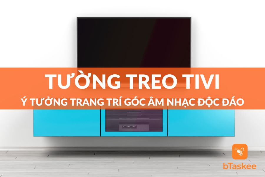 Trang Trí Tường Treo Tivi Phòng Khách Đẹp Dễ Làm Tại Nhà