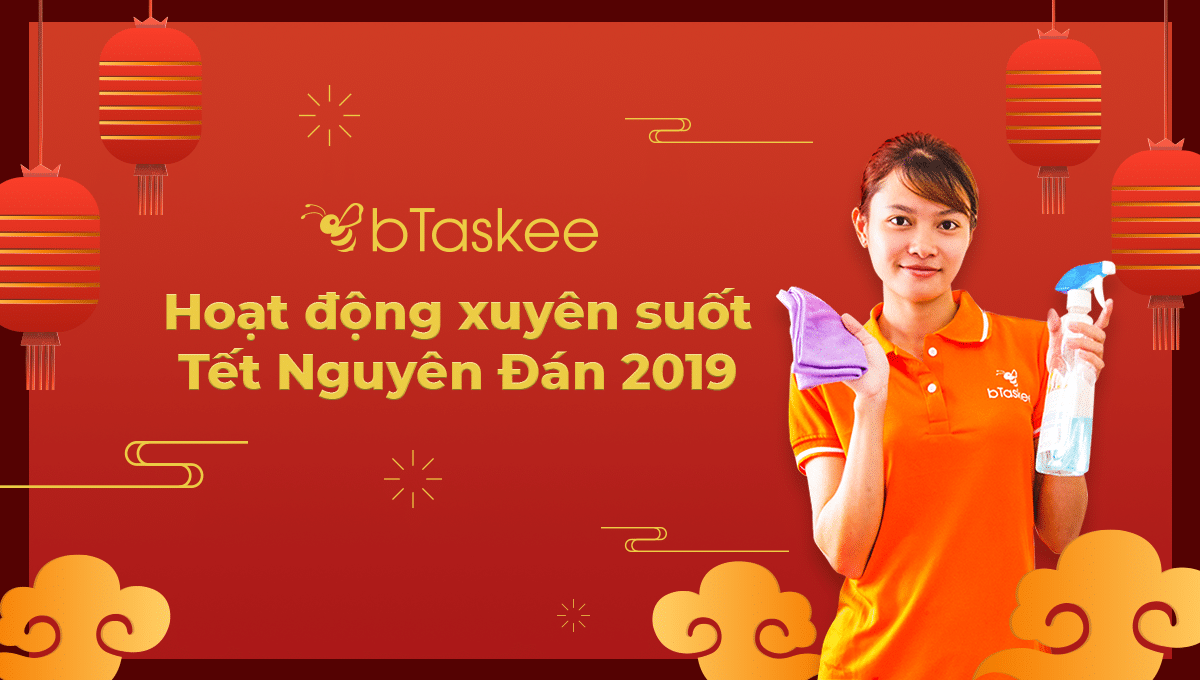 bTaskee hoạt động xuyên suốt dịp Tết Nguyên Đán 2019