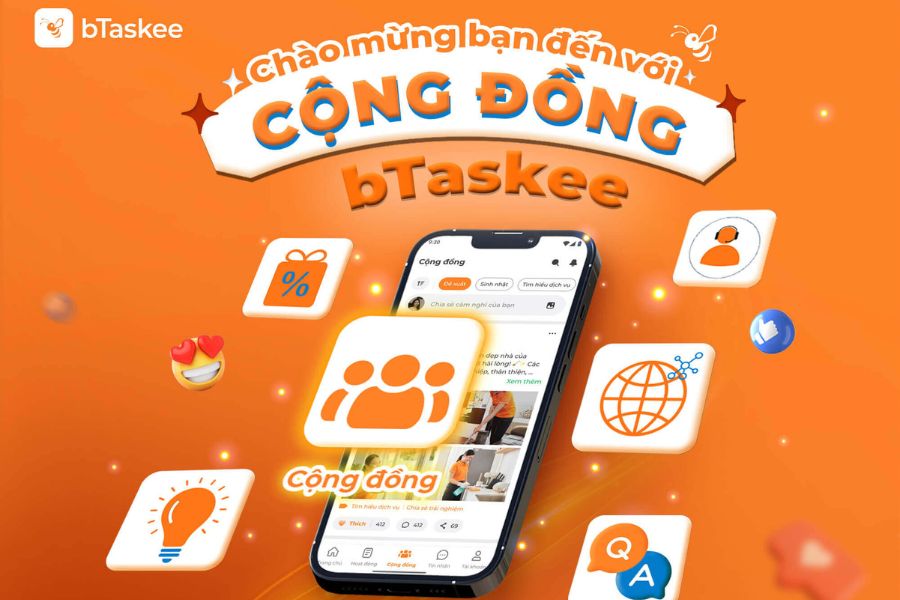 bTaskee ra mắt tính năng Cộng đồng: Kết nối người dùng, nâng cao trải nghiệm